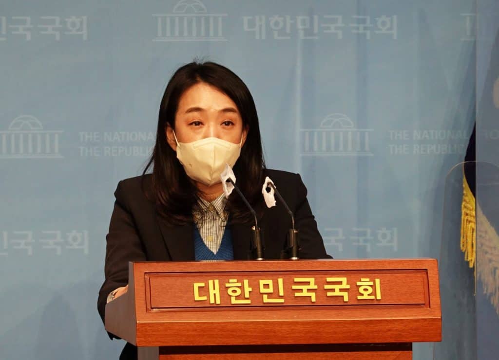 ▲최혜영 의원이 기자회견에서 발언하고 있다./사진=최혜영 의원실
