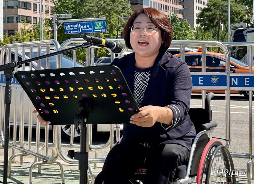 ▲문애준 한국여성장애인연합 상임공동대표 ©더인디고 