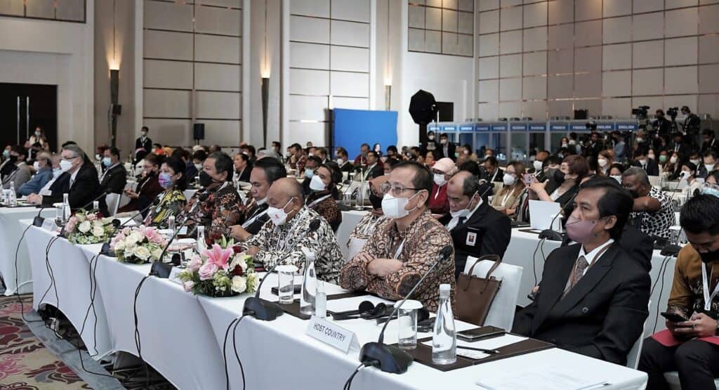 ▲ 지난 19일부터 21일까지 인도네시아 자카르타 페어몬토 호텔에서 열린 ‘3차 아태장애인10년(2013~2022)의 최종평가를 위한 정부 간 고위급회의’ 전경 /사진=UN ESCAP  